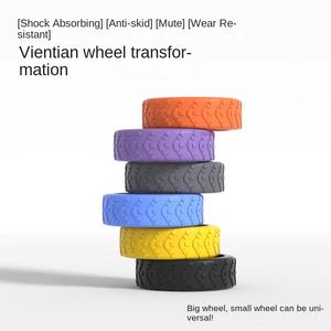 Wholesale Hot Sale 8pcs/<b>set</b> Universal Anti-Wear Wheel Protector Cover for <b>Suitcases</b> and Trolley Cases Rubber Products - Product Image 6