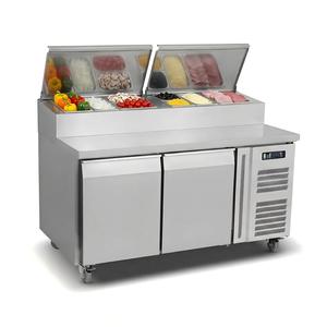 Réfrigérateur de préparation OEM <span class=keywords><strong>2</strong></span> <span class=keywords><strong>portes</strong></span> pour sandwichs, salades et pizzas, idéal pour les voitures de restauration - Product Image 5