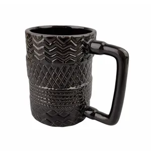 New Design Durable Automobile Tire Mugs Personalized Mug For Coffee Creative Ceramic tyre Cups Juice Mug