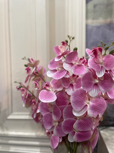 Arco Nuziale 98CM con Decorazioni di Orchidee di Lusso, Stelo di Pianta Artificiale, Fiori di Seta, Orchidea Artificiale a 9 Teste, Phalaenopsis 3D - Product Image 4