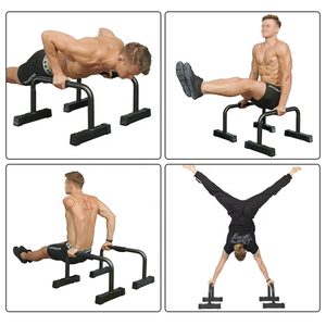 Biểu tượng tùy chỉnh đẩy lên thanh calisthenics thiết bị song song thanh <span class=keywords><strong>Dip</strong></span> trạm đứng cho HandStands nhà phòng tập thể Dục Đào Tạo đẩy lên thanh - Product Image 4