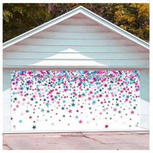 Bannière de Noël rectangulaire personnalisée en polyester pour porte de garage, décoration murale extérieure pour porche - Product Image 5