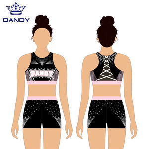 Dandy, nuevo diseño personalizado, sublimación, animadora, niños, pantalones cortos, sujetador, ropa de práctica - Product Image 6