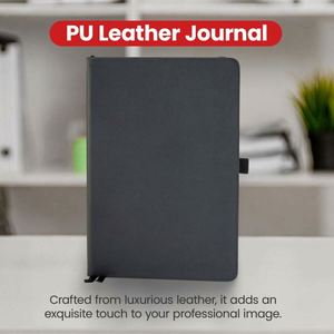 Libreta de Direcciones Clásica A3 con Espiral y Tapa Dura, Páginas Punteadas con Forro Grueso de Alta Calidad, Correa y Portaplumas - Product Image 2