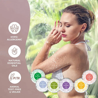 6 pièces Private Labler soulager le Stress apaisant palourde lavande douche tablette douche vapeurs aromathérapie avec fleur séchée