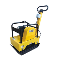 Compacteur vibrant électrique TerraForce TF-C150E 20kN pour la réparation des trottoirs, 125 kg, à conducteur marchant