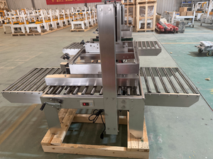 खाद्य उद्योग SS304 स्टेनलेस स्टील स्वचालित कार्टन बॉक्स केस सीलर टेपर सील मशीन - Product Image 4