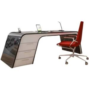 Роскошный современный стол для босса, сделанный в Китае деревянный офисный стол с элегантным дизайном для босса или руководителя - Product Image 5