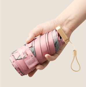 Mini <span class=keywords><strong>Sombrilla</strong></span> Portátil con <span class=keywords><strong>Protección</strong></span> Solar, Tipo Cápsula, para Mujer, <span class=keywords><strong>Protección</strong></span> <span class=keywords><strong>UV</strong></span>, con Revestimiento Negro, Venta al Por Mayor - Product Image 1