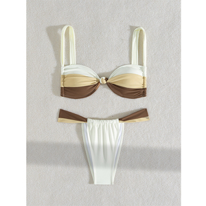 Özel seksi brezilyalı tanga Bikini mayo kadınlar için iki parçalı mayo
