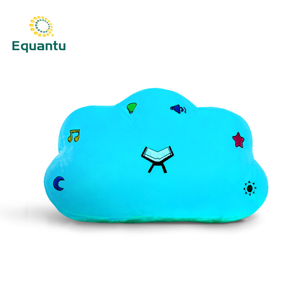 Исламский Рамадан подарок облако и звезда светодиодный ночник Коран Подушка Сура звук детские игрушки Подушка Коран плеер