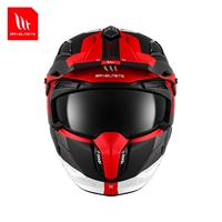 MTHELMETS-Casque de moto intégral modulaire certifié DOT CCC ECE 22.06, nouvelle conception d'essai ABS avec protection intégrale du visage
