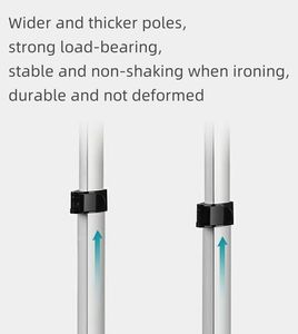 Vapeur électrique pour vêtements en tissu Big Steam Portable Fast-heat Double Pole Vertical Steam <span class=keywords><strong>Repassage</strong></span> Standing Garment Steamers - Product Image 6