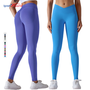 2XL Cộng Với Kích Thước Nén Tập Thể Dục Thể Thao V Hình Dạng Yoga Quần Liền Mạch Scrunch Mông Phòng Tập Thể Dục Xà Cạp Đối Với Phụ Nữ - Product Image 1