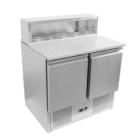 Congélateur restaurant 368L Salad bar réfrigérateur Commercial Personnalisé Statique ventilé refroidissement pré-table Comptoir