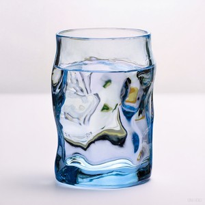 Cristalería Creativa Irregular Twist Cup Taza de Vidrio Transparente Bebida Caliente y Fría Taza de Vidrio Azul Whisky <span class=keywords><strong>Bar</strong></span> Spirit Shot Glass - Product Image 3
