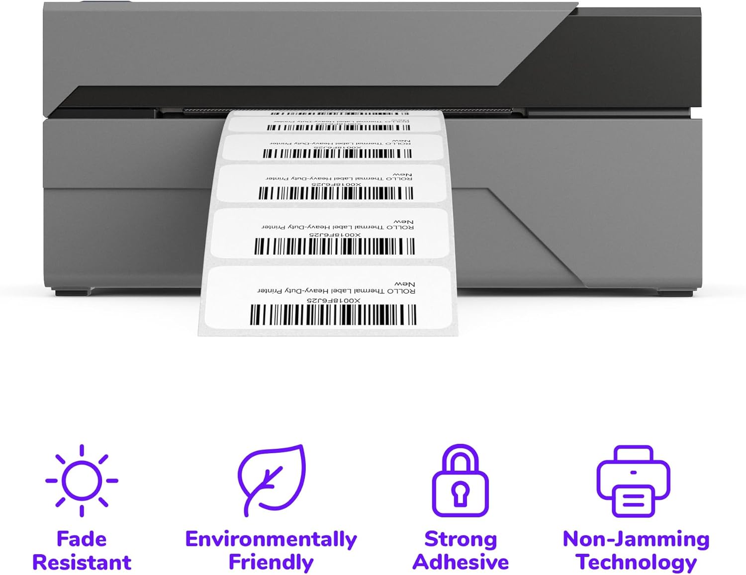 Multipurpose Blank Thermal Labels Self Adhesive Easy Peel Custom Color Supermarket Shipping Inventory Packaging Durable