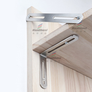 Soporte de Acero Inoxidable Haidibosi con Orificio Alargado de 248 mm, Conector Duradero para Soporte de Estantes de Gabinete - Product Image 4