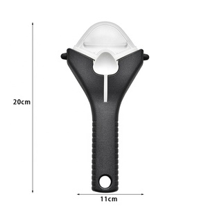 Éplucheur de courgettes 3 en 1 en acier inoxydable, forme en alliage d'aluminium, pour légumes, pommes de terre, tomate, carottes, bouclée, avec couvercle, julienne - Product Image 3