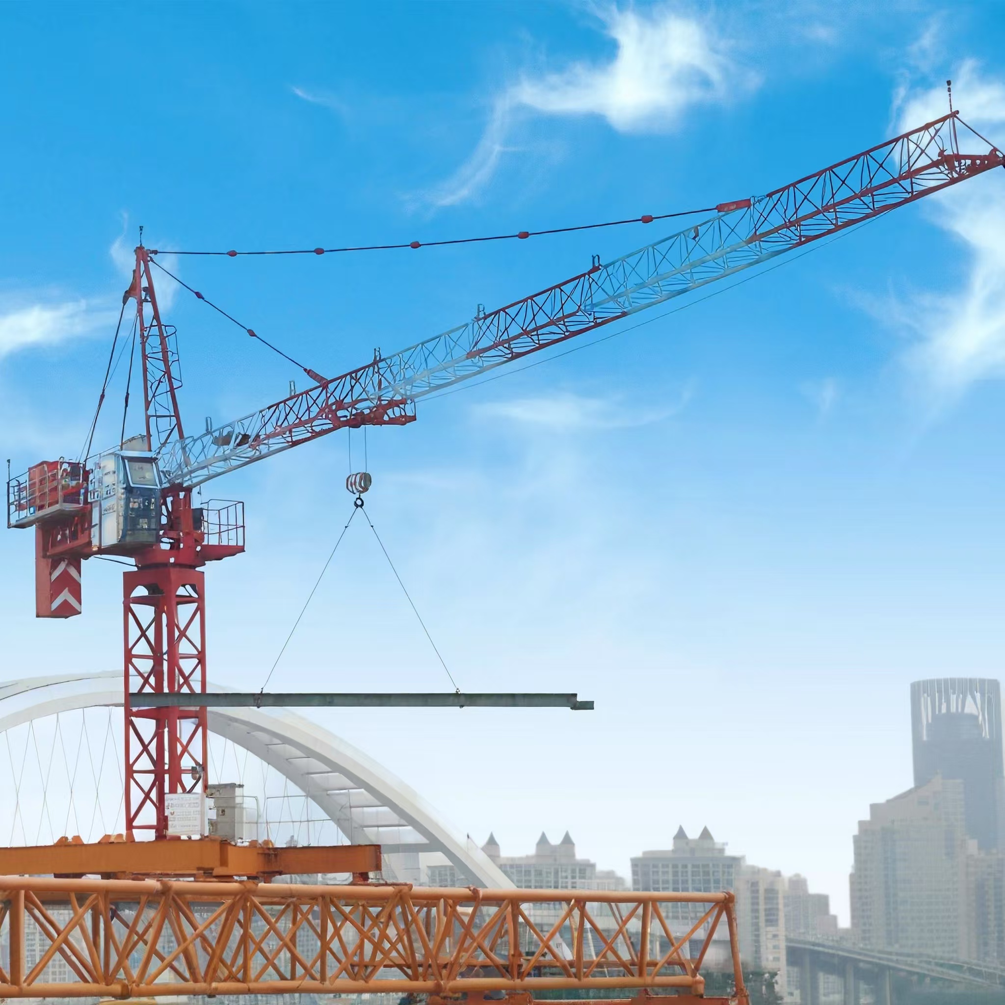 8TON Tower Crane QTZ100 - High Efficiency & Original Accessories