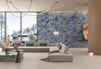 Panneaux de dalle de panneau mural en pierre artificielle polie haut de gamme 1200x2400mm Carrelage de pierre frittée brillante pour sous-sol Road Soft