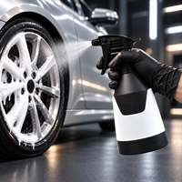 Bouteille pulvérisatrice résistante aux acides et aux alcalis pour le detailing automobile, pulvérisateur à gâchette à brume continue à 360 degrés avec échelle de mesure