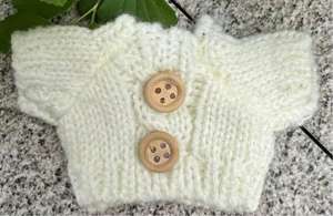 Vêtements pour poupée miniature, accessoires pour poupée de 15 cm, pull en tricot de Noë<span class=keywords><strong>l</strong></span>, <span class=keywords><strong>amour</strong></span>, torsadé, uni, vêtements - Product Image 3