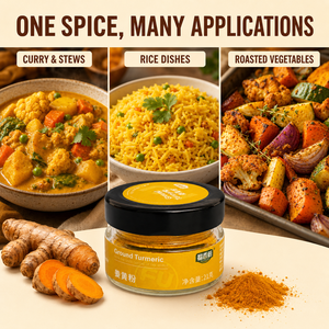 Poudre de curcuma 21g prête à la vente <span class=keywords><strong>en</strong></span> pot de <span class=keywords><strong>verre</strong></span> pour les détaillants de cuisine et les distributeurs de produits alimentaires - Product Image 4