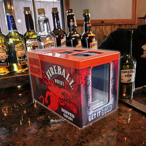 SD05 Customized -18C Comptoir Vin Glacé <span class=keywords><strong>Vodka</strong></span> Teguila <span class=keywords><strong>Congélateur</strong></span> Mini Double Bouteilles <span class=keywords><strong>Congélateur</strong></span> Bar Spiritueux Réfrigérés Affichage <span class=keywords><strong>Congélateur</strong></span> - Product Image 5