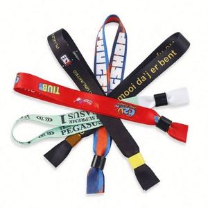 Pulsera Personalizada con Cierre Deslizante de Un Solo Uso, Cinta de Tela de Poliéster, Impresión a Color por Sublimación para Eventos y Festivales - Product Image 6
