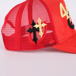 Wholesale Custom Your Own logo <strong>Mens</strong> Mesh Gorras Sport Cap Custom 5 Panel Suede Baseball <strong>Trucker</strong> <strong>Hat</strong> - Product Image 5