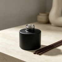 Flacon diffuseur d'huile de vernis à ongles en verre cylindrique vide de 100 ml, personnalisé et de luxe, avec bouchon à vis – Vente directe usine