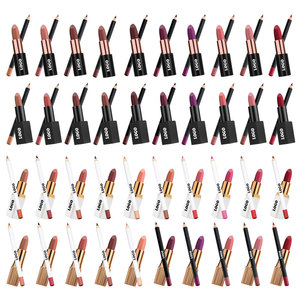 ชุดของขวัญเครื่องสำอางลิปสติกเนื้อแมทและลิปไลน์เนอร์ติดทนนานสินค้าตราร้านขายส่ง - Product Image 6