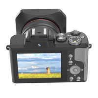 Appareil photo numérique CMOS 8K amélioré avec capot, autofocus, sans miroir, double objectif avant/arrière 5K/HD, flash, écran tactile, professionnel