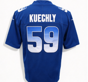 เสื้อฟุตบอลคูเชลี # 59 นิวตัน # 1 แมคคาฟฟ์เรย์ # เสื้อแข่งอเมริกันฟุตบอลพิมพ์ลายแขนสั้นแบบยูนิเซ็กส์ 22 ตัว - Product Image 3
