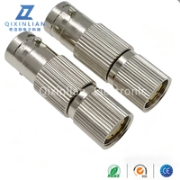 Adaptateur de connecteur BNC femelle vers L9 mâle tout en cuivre nickelé