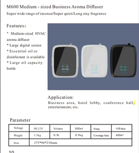 <span class=keywords><strong>Difusor</strong></span> de Aroma M600, Nebulizador Ultrasónico, Ambientador, Equipo de Aromatización para Tiendas de Ropa - Product Image 5