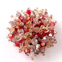 3D fleur perle Patch cristal strass boutons mode tissu feutre Applique pour sacs chaussures coudre sur bouton