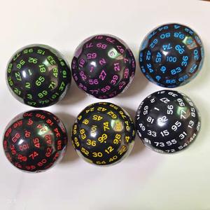 Dés polyédriques colorés gravés en résine de casino en plastique vierge 16mm 8mm personnalisés 100 faces pour jeu de société D & D RPG et ensemble <span class=keywords><strong>Warhammer</strong></span> - Product Image 2