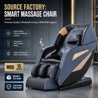 Fauteuil de massage intelligent à commande vocale par IA, 4D, zéro gravité, inclinable pour tout le corps, avec charge sans fil