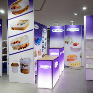 Esposizione fiera led cornice espositore portatile esposizione mondiale verde protezione ambientale cabina Display alluminio - Product Image 2