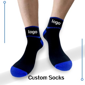Winter Men's Terry Cushion Anti-Bacterial Casual Sports <b>Socks</b> Two Tone Arch Support Ankle High Quality Wholesale - Product Image 1