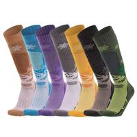 Chaussettes de ski épaisses en laine et coton pour hommes, antidérapantes, haute performance, thermiques, hauteur genou, pour l'hiver, le ski, le snowboard et la randonnée