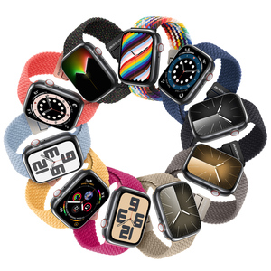 Bracelet élastique tissé en nylon adapté aux montres intelligentes, bracelet de montre de sport avec boucle magnétique en alliage d'aluminium - Product Image 2