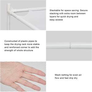 Gran oferta 2025, resistente, blanco, multifuncional, balcón <span class=keywords><strong>exterior</strong></span>, apilable, plegable, tendedero de <span class=keywords><strong>ropa</strong></span> - Product Image 3