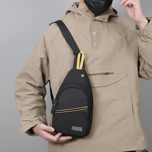 Men's Crossbody <b>Bag</b> Large Capacity Nylon Chest <b>Bag</b> For Everyday Use Fashion Sports Style - Product Image 4