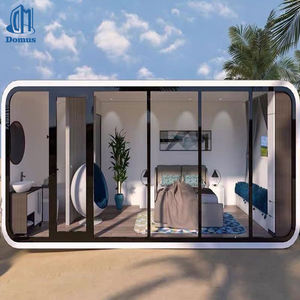 Cabane de plage Apple Cabin, hauteur 2,4 m, <span class=keywords><strong>bungalow</strong></span> portable, revêtement en aluminium anti-sel, empilable, unités de <span class=keywords><strong>vacances</strong></span> en station balnéaire - Product Image 1