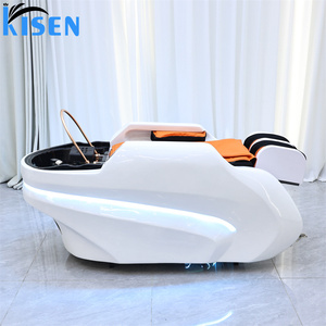 Cama de lavado de cabello eléctrica para salón, con masaje spa, LED, para masaje tailandés y pedicura, tipo camilla de belleza - Product Image 5