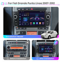 Junsun Radio de coche Android para Fiat Grande Punto Linea 2007-2012 REPRODUCTOR DE DVD de coche para Fiat Grande Punto Linea Unidad Principal 7 pulgadas