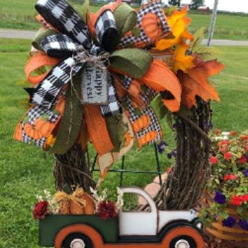 Yellow Truck Wreath